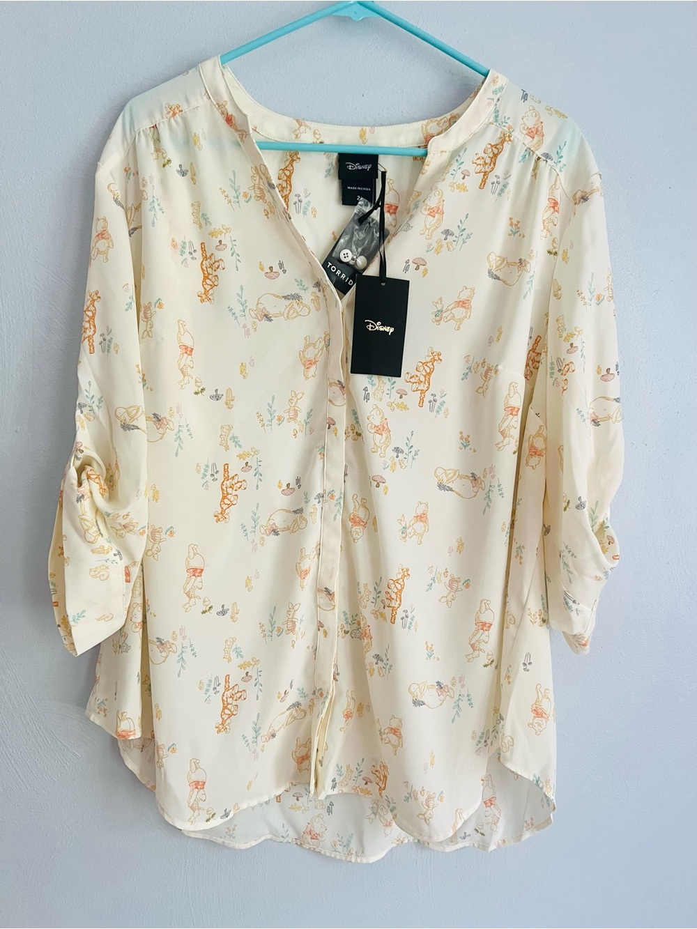 Disney x Torrid Winnie the Pooh & Friends Blouse – NWT – Size 2 / 2X 18–20